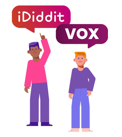 Logo iDiddit en VOX