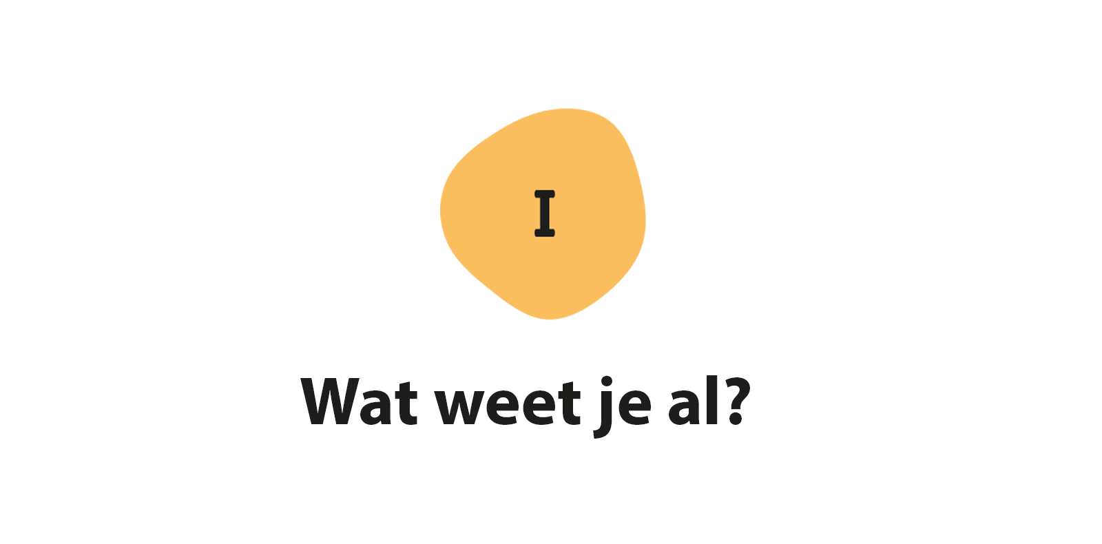SO_Sapiens_I_wat weet je al