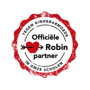 Badge: officiële partner van Stichting Robin