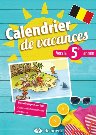 Calendrier de vacances - Vers la 5e année