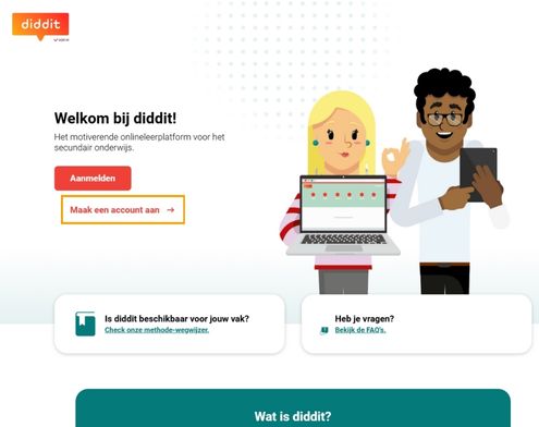 diddit - account aanmaken
