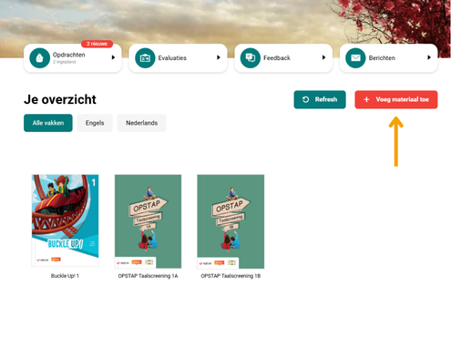 diddit - je geactiveerde boek staat in je overzicht