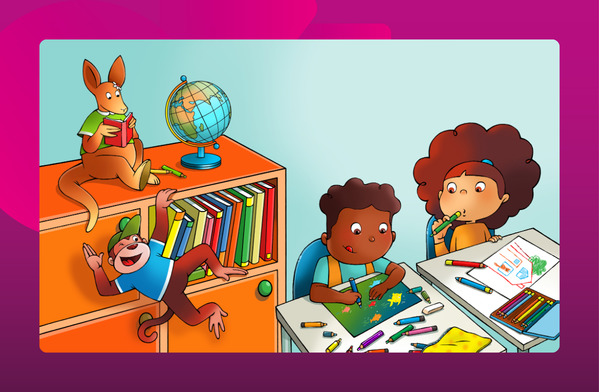 Taaltoer - ik lees met hup en aap