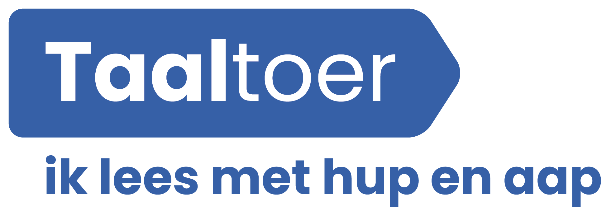 Logo Taaltoer - ik lees met hup en aap