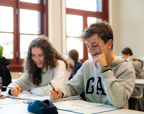 Leerlingen in de klas