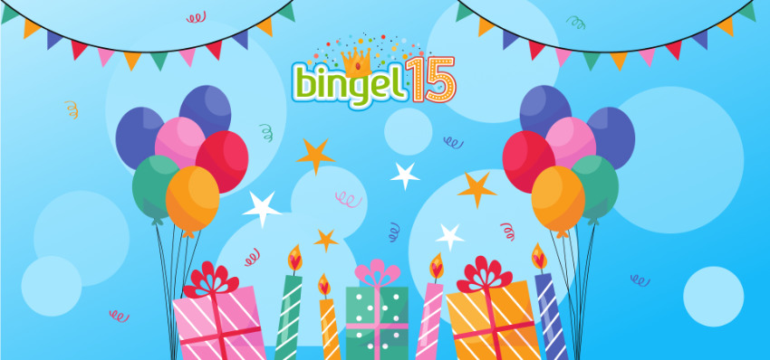 Hoera, Bingel is 15 jaar geworden. Dat vieren we.