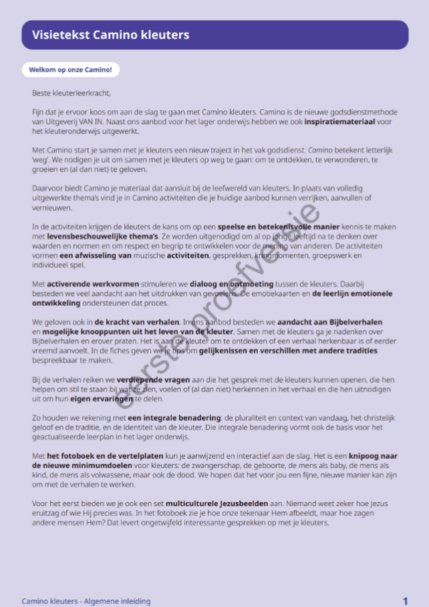 Startfiche Camino KL